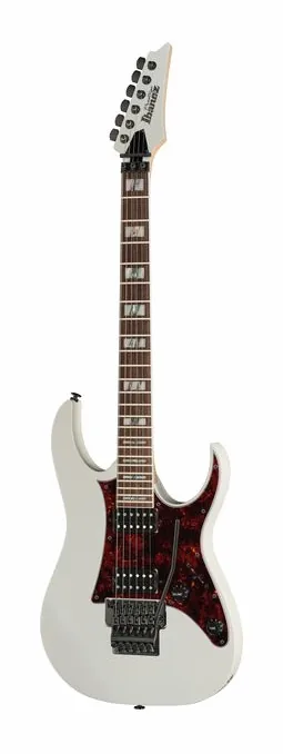 Ibanez RG653DX-WHF in primo piano frontale
