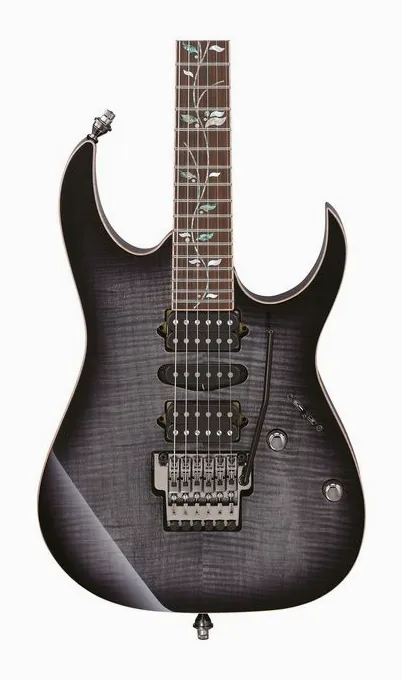 Ibanez RG8570-BRE, curve del body viste dall'alto
