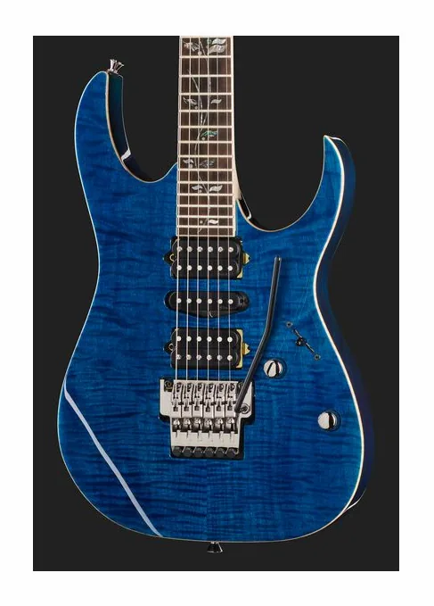 Ibanez RG8570-RBS, paletta con meccaniche e logo
