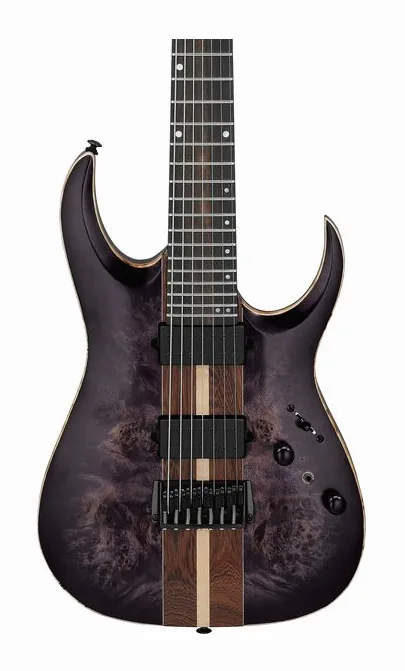 Ibanez RGA217P1PBDRL, curve del body viste dall'alto