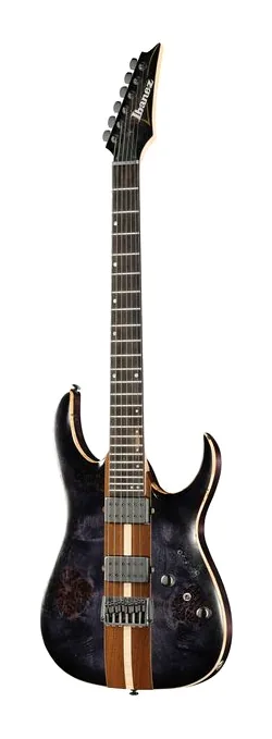 Ibanez RGA21P1PB-DRL inquadrato di fronte su sfondo neutro