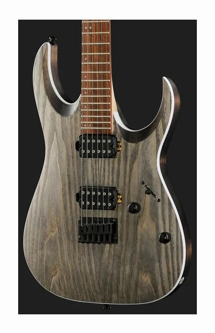 Ibanez RGA42AH-BKS, paletta con meccaniche e logo
