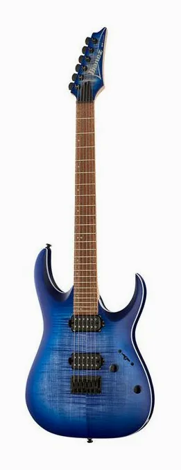 Ibanez RGA42FM-BLF fotografato frontalmente