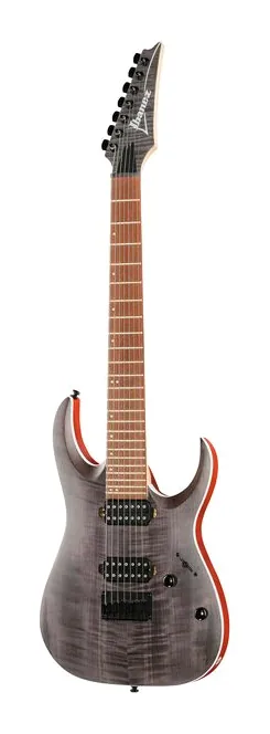 Ibanez RGA742FM-TGF inquadrato di fronte su sfondo neutro
