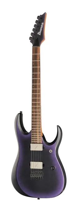 Ibanez RGD61-BAM inquadrato di fronte su sfondo neutro