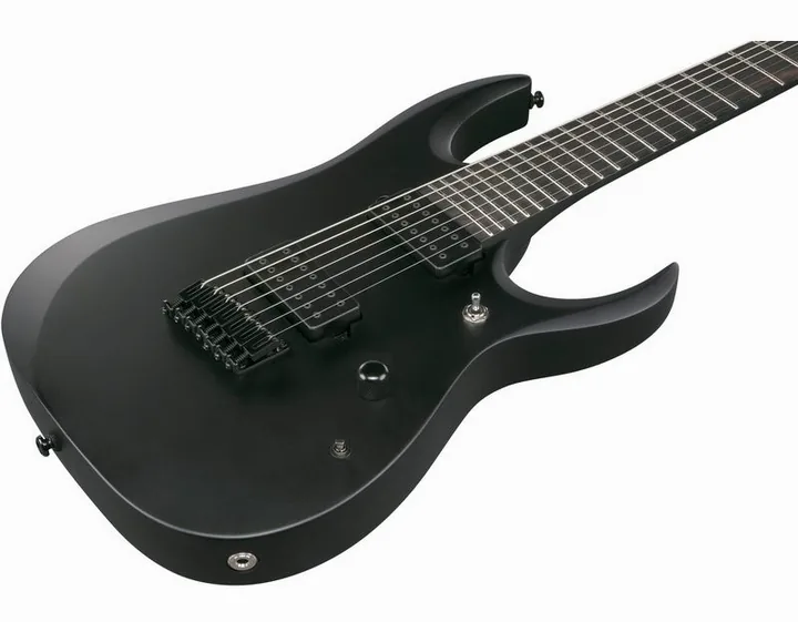 Ibanez RGDRB71-BKF, manico e tastiera visti di lato