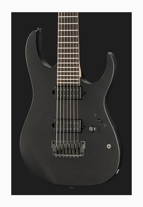 Ibanez RGIXL7-BKF, manico e tastiera visti di lato