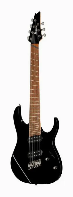 Ibanez RGMS7-BK Multiscale in primo piano frontale