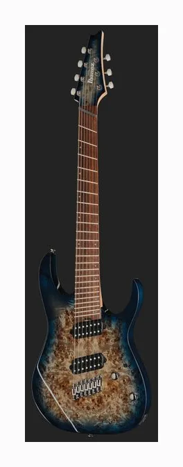 Ibanez RGMS7PB-CBS, paletta con meccaniche e logo