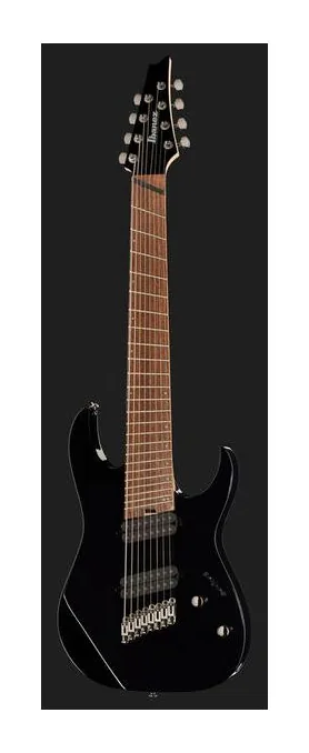 Ibanez RGMS8-BK Multiscale, manico e tastiera visti di lato