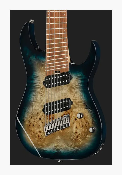 Ibanez RGMS8PB-CBS, pickup e manopole dei controlli
