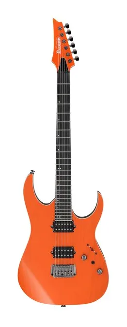 Ibanez RGR5221R-TFR inquadrato di fronte su sfondo neutro