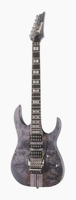 Ibanez RGT1270PB-DTF inquadrato di fronte su sfondo neutro