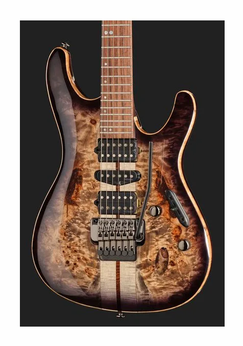 Ibanez S1070PBZ-CKB, profilo laterale del corpo