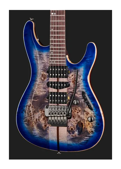 Ibanez S1070PBZ-CLB Premium, corpo e verniciatura in primo piano