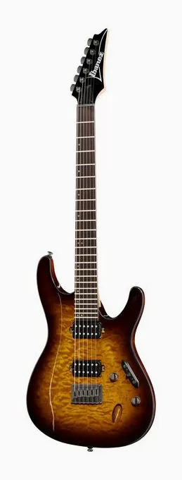 Ibanez S621QM-DEB in primo piano frontale