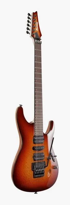 Ibanez S6670SK-STB, corpo e verniciatura in primo piano