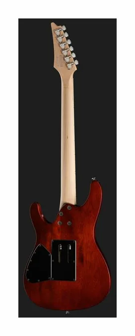 Ibanez S670QM-DEB, manico e tastiera visti di lato