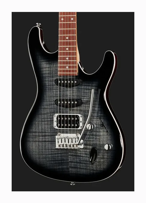 Ibanez SA260FM-TGB, curve del body viste dall'alto