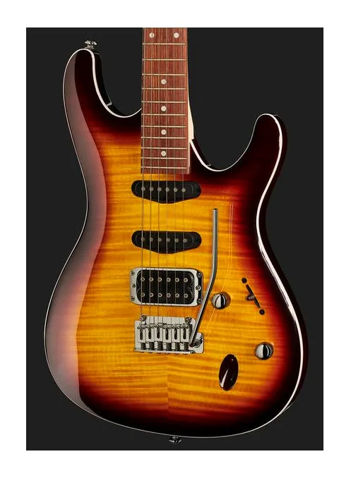 Ibanez SA260FM-VLS, paletta con meccaniche e logo