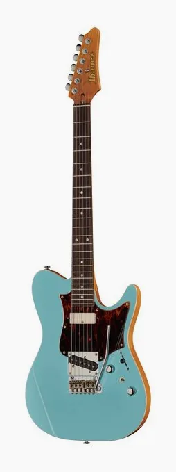 Ibanez TQMS1-CTB inquadrato di fronte su sfondo neutro