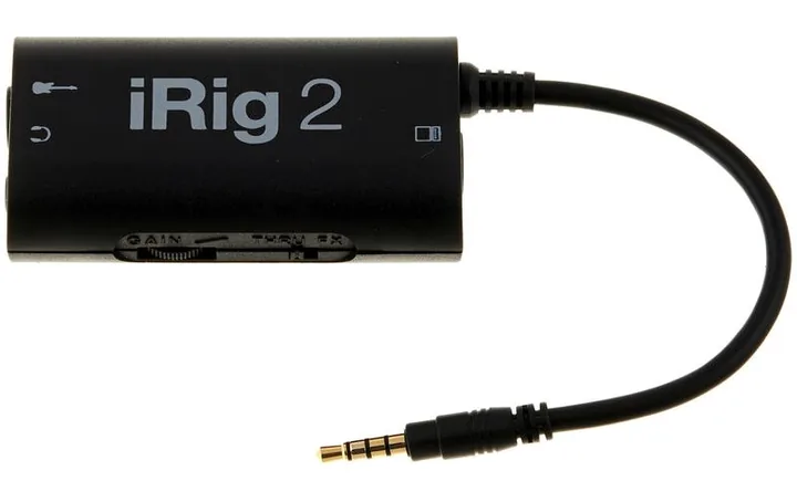IK Multimedia iRig 2, vista dall'alto della testata
