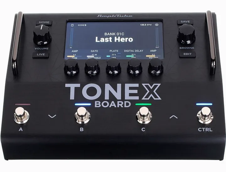 IK Multimedia ToneX Board, retro con le prese di collegamento