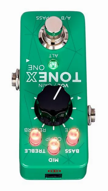 IK Multimedia ToneX One Limited Green, vista dall'alto della testata
