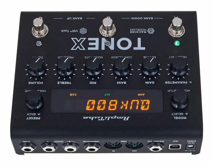 IK Multimedia ToneX Pedal, vista laterale del cabinet