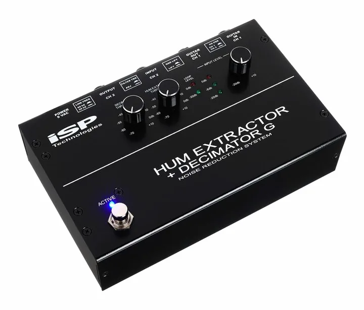 ISP Technologies EXTRACTOR + DECIMATOR G Pedal, manopole viste dall'alto