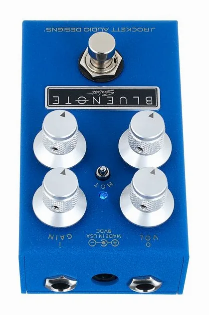 J. Rockett Audio Designs Blue Note Select, led e interruttore a pedale