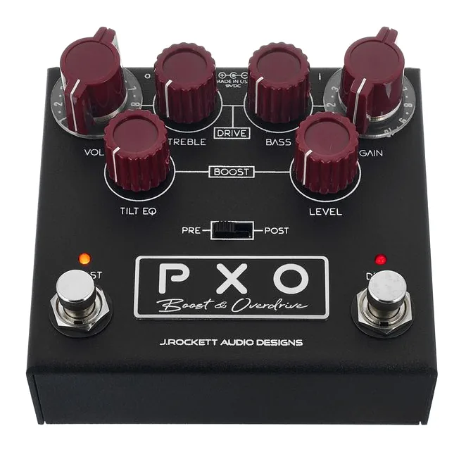 J. Rockett Audio Designs PXO Phil X Signature, grafica del pannello superiore