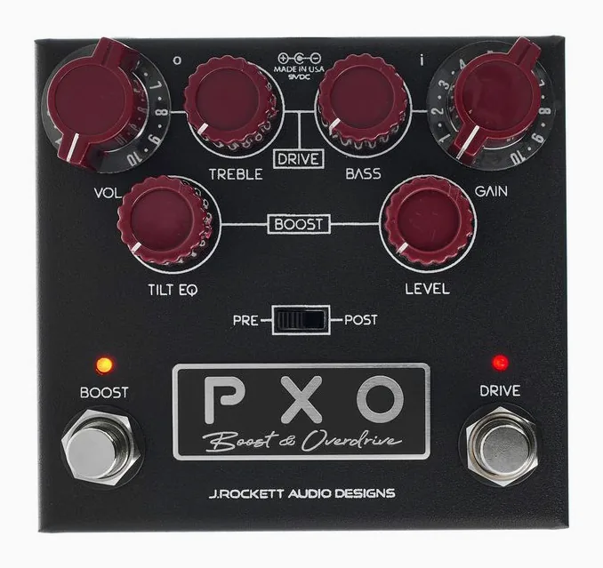 J. Rockett Audio Designs PXO Phil X Signature, led e interruttore a pedale