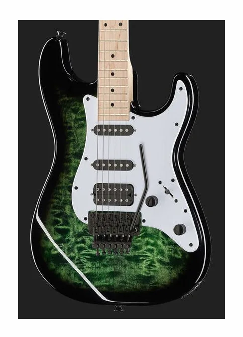 Jackson Adrian Smith SDXQ Trans Green, paletta con meccaniche e logo