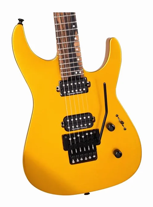 Jackson American SRS VTO GOLD RUSH, curve del body viste dall'alto