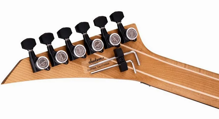 Jackson American SRS VTO GOLD RUSH, vista posteriore del corpo