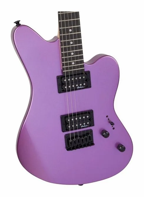 Jackson JS Series Surfcaster JS22 PPM, manico e tastiera visti di lato