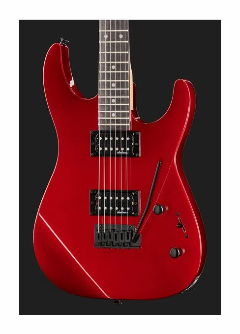 Jackson JS11 Dinky MR AH, corpo e verniciatura in primo piano