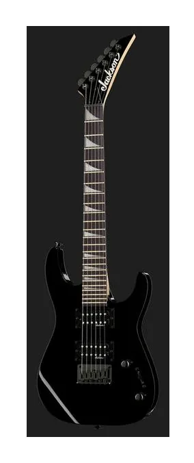 Jackson JS1X Dinky Minion Black, corpo e verniciatura in primo piano