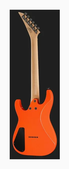 Jackson JS1X DK Minion AH FB SFTY OR, corpo e verniciatura in primo piano