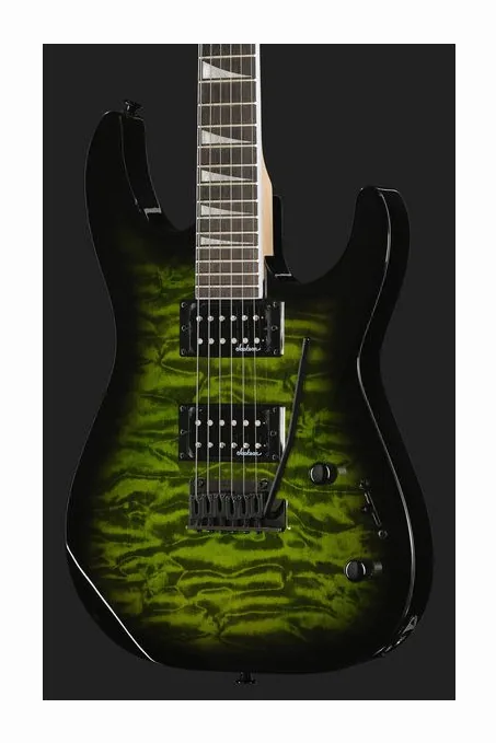 Jackson JS20 DKQ 2PT TR Green, ponte e meccaniche di intonazione