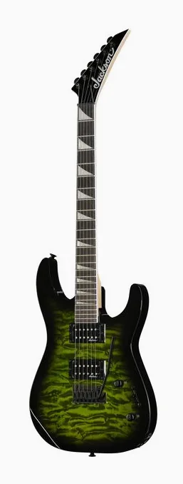 Jackson JS20 DKQ 2PT TR Green in primo piano frontale