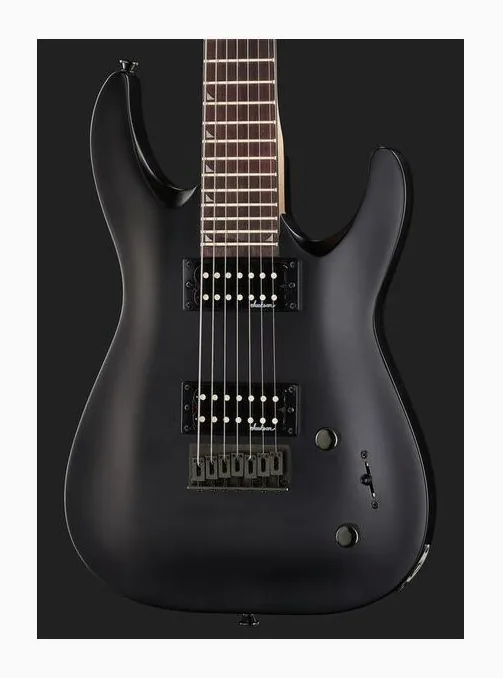 Jackson JS22-7 Dinky AH SB, curve del body viste dall'alto