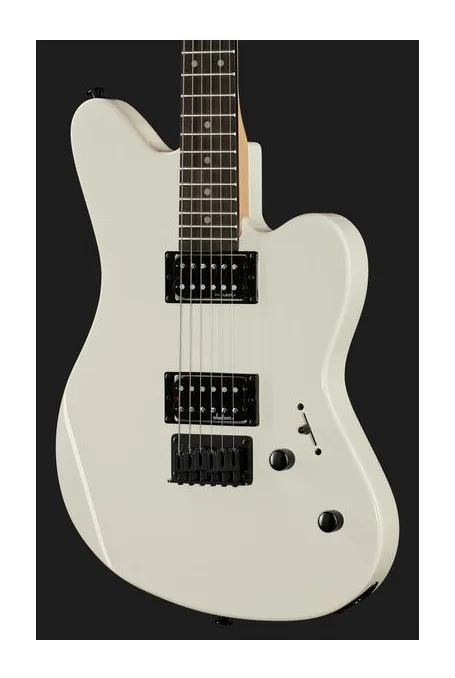 Jackson JS22 Surfcaster HT SN WHT, profilo laterale del corpo