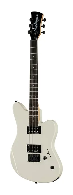 Jackson JS22 Surfcaster HT SN WHT visto di fronte