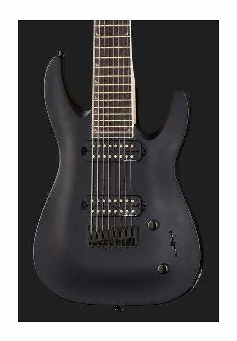 Jackson JS32-8 Dinky DKA SBK AH, manico e tastiera visti di lato