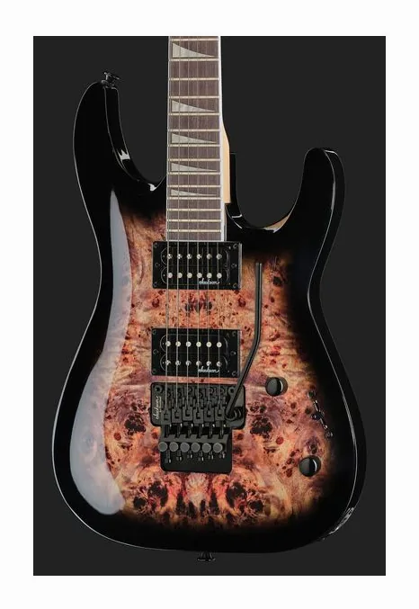 Jackson JS32 DKAP TR Black Burst, capotasto e prime posizioni della tastiera