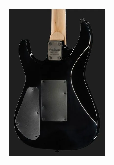 Jackson JS32 DKAP TR Black Burst, vista posteriore del corpo