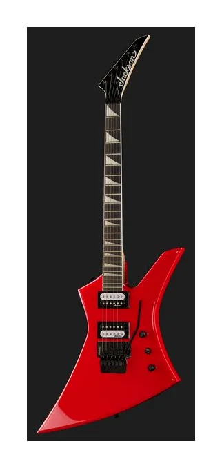 Jackson JS32 Kelly Ferrari Red AH, curve del body viste dall'alto