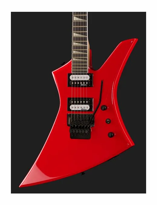 Jackson JS32 Kelly Ferrari Red AH, profilo laterale del corpo